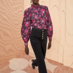 ULLA JOHNSON Marlie Blouse - Zinnia