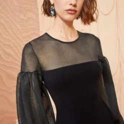 ULLA JOHNSON Milla Dress - Noir -Cheap Style Qube Store ULLA JOHNSON Milla Dress NOIR 0090