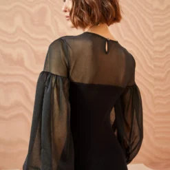 ULLA JOHNSON Milla Dress - Noir -Cheap Style Qube Store ULLA JOHNSON Milla Dress NOIR 0146