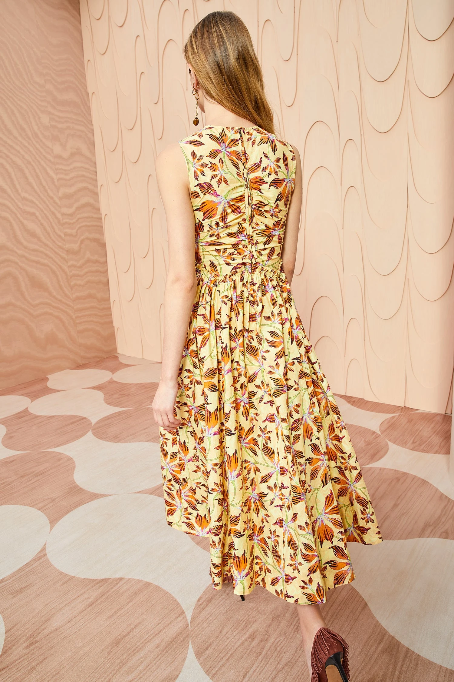 ULLA JOHNSON Mimi Dress - Lotus 4 ULLA JOHNSON Mimi Dress - Lotus - Image 4