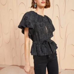 ULLA JOHNSON Mirabelle Top - Noir