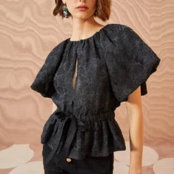 ULLA JOHNSON Mirabelle Top - Noir -Cheap Style Qube Store ULLA JOHNSON Mirabelle Top NOIR 03