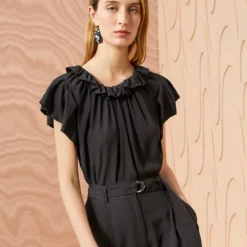 Cheap Style Qube Store 15 ULLA JOHNSON Monika Top - Noir