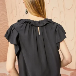 ULLA JOHNSON Monika Top - Noir 8 ULLA JOHNSON Monika Top - Noir -Cheap Style Qube Store ULLA JOHNSON Monika Top NOIR 03