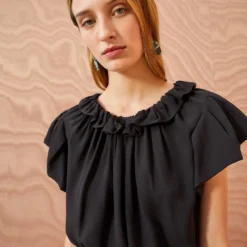 Cheap Style Qube Store -Cheap Style Qube Store ULLA JOHNSON Monika Top NOIR 05