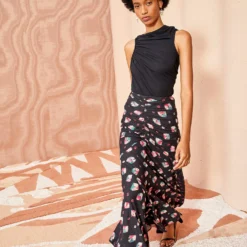 ULLA JOHNSON Nadira Skirt - Nocturne -Cheap Style Qube Store ULLA JOHNSON Nadira Skirt NOCTURNE 03