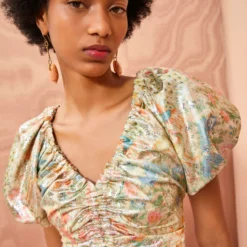 ULLA JOHNSON Nerida Top - Meadow -Cheap Style Qube Store ULLA JOHNSON Nerida Top MEADOW 0039