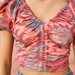 ULLA JOHNSON Nerida Top - Passionflower -Cheap Style Qube Store ULLA JOHNSON Nerida Top PASSIONFLOWER 05