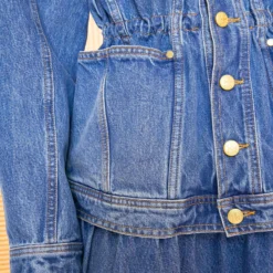 ULLA JOHNSON The Odette Jacket - Danube Medium Indigo Wash -Cheap Style Qube Store ULLA JOHNSON ODETTE JACKET DANUBE 0148