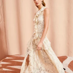 ULLA JOHNSON Odile Dress - Chalk -Cheap Style Qube Store ULLA JOHNSON Odile Dress CHALK 0042