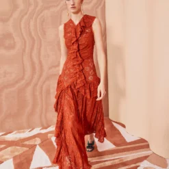 ULLA JOHNSON Odile Dress - Paprika