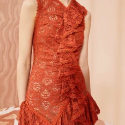 ULLA JOHNSON Odile Dress - Paprika -Cheap Style Qube Store ULLA JOHNSON Odile Dress PAPRIKA 0065