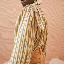 ULLA JOHNSON Opal Blouse - Sand -Cheap Style Qube Store ULLA JOHNSON Opal Blouse SAND 0222