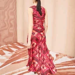 ULLA JOHNSON Othella Dress - Wild Rose -Cheap Style Qube Store ULLA JOHNSON Othella Dress WILD ROSE 04