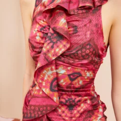 ULLA JOHNSON Othella Dress - Wild Rose -Cheap Style Qube Store ULLA JOHNSON Othella Dress WILD ROSE 05