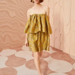 ULLA JOHNSON Oui Dress - Citrine 11 ULLA JOHNSON Oui Dress - Citrine -Cheap Style Qube Store ULLA JOHNSON Oui Dress CITRINE 0022