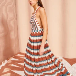 ULLA JOHNSON Paz Dress - Canyon -Cheap Style Qube Store ULLA JOHNSON Paz Dress CANYON 03