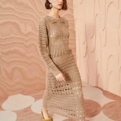 ULLA JOHNSON Prisha Dress - Flax -Cheap Style Qube Store ULLA JOHNSON Prisha Dress FLAX 0081