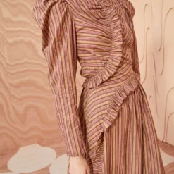 ULLA JOHNSON Prudence Dress - Mulberry -Cheap Style Qube Store ULLA JOHNSON Prudence Dress MULBERRY 02 ALT