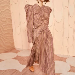 ULLA JOHNSON Prudence Dress - Mulberry -Cheap Style Qube Store ULLA JOHNSON Prudence Dress MULBERRY 03 UPDATE