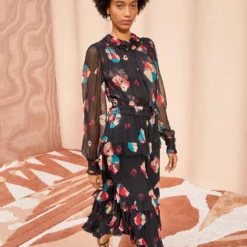 ULLA JOHNSON Reina Dress - Nocturne -Cheap Style Qube Store ULLA JOHNSON Reina Dress NOCTURNE 05