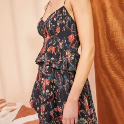 ULLA JOHNSON Renata Dress - Obsidian -Cheap Style Qube Store ULLA JOHNSON Renata Dress OBSIDIAN 0078