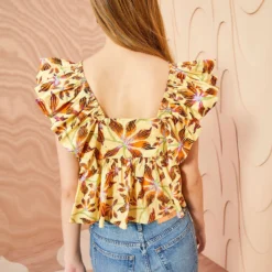 ULLA JOHNSON Romi Top - Lotus -Cheap Style Qube Store ULLA JOHNSON Romi Top LOTUS 04