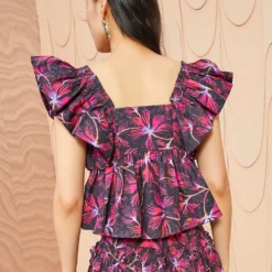 ULLA JOHNSON Romi Top - Zinnia -Cheap Style Qube Store ULLA JOHNSON Romi Top ZINNIA 03