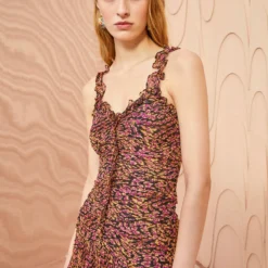 ULLA JOHNSON Rosaria Dress - Pomegranate -Cheap Style Qube Store ULLA JOHNSON Rosaria Dress POMEGRANATE 05