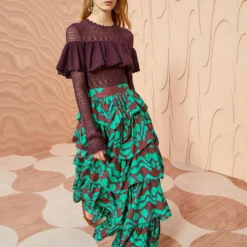 ULLA JOHNSON Samira Skirt - Malachite