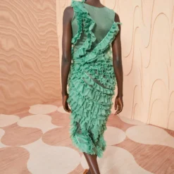 ULLA JOHNSON Sarafina Skirt - Jade -Cheap Style Qube Store ULLA JOHNSON Sarafina Skirt JADE 0131