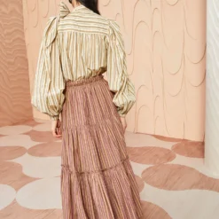 ULLA JOHNSON Severine Skirt - Mulberry -Cheap Style Qube Store ULLA JOHNSON Severine Skirt MULBERRY 0140