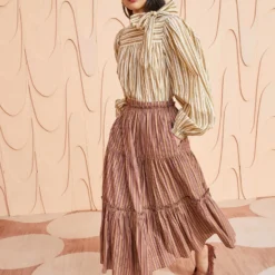 ULLA JOHNSON Severine Skirt - Mulberry