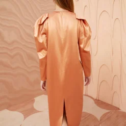 ULLA JOHNSON Silvana Dress - Copper -Cheap Style Qube Store ULLA JOHNSON Silvana Dress COPPER 0197