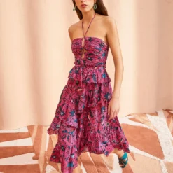 ULLA JOHNSON Simona Dress - Snapdragon -Cheap Style Qube Store ULLA JOHNSON Simona Dress SNAPDRAGON 03