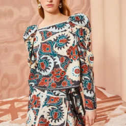 ULLA JOHNSON Siya Blouse - Lapis