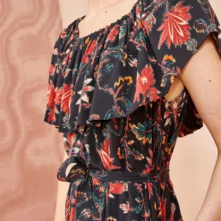 ULLA JOHNSON Skye Dress - Obsidian -Cheap Style Qube Store ULLA JOHNSON Skye Dress OBSIDIAN 0166