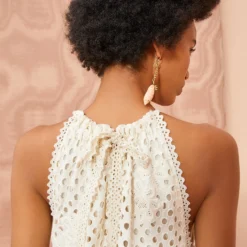 ULLA JOHNSON Stella Dress - Pearl -Cheap Style Qube Store ULLA JOHNSON Stella Dress PEARL 03