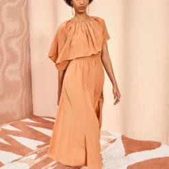 ULLA JOHNSON Tahlia Dress - Chestnut