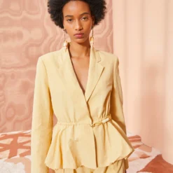 ULLA JOHNSON Talie Blazer - Dune