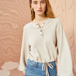 ULLA JOHNSON Tess Pullover - Oatmeal -Cheap Style Qube Store ULLA JOHNSON Tess Pullover OATMEAL 01 MAIN