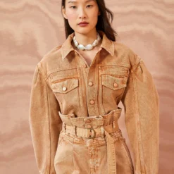 ULLA JOHNSON The Cosette Jacket - Stone Dye Wash -Cheap Style Qube Store ULLA JOHNSON The Cosette Jacket STONE DYE WASH 01 MAIN