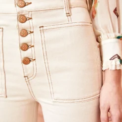 ULLA JOHNSON The Lou Jean - Cowrie Wash -Cheap Style Qube Store ULLA JOHNSON The Lou COWRIE WASH 04