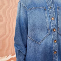 ULLA JOHNSON The Valerie Dress - Danube Medium Indigo Wash -Cheap Style Qube Store ULLA JOHNSON The Valerie DANUBE MEDIUM INDIGO WASH 02 ALT