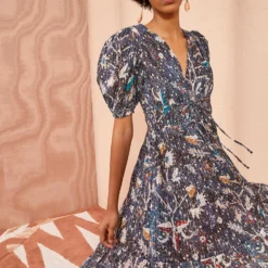 ULLA JOHNSON Thelma Dress - Jet -Cheap Style Qube Store ULLA JOHNSON Thelma Dress JET 03