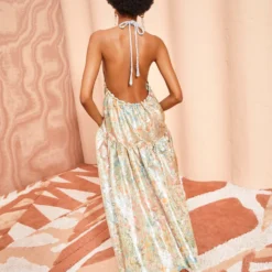 ULLA JOHNSON Tyra Dress - Meadow -Cheap Style Qube Store ULLA JOHNSON Tyra Dress MEADOW 0103