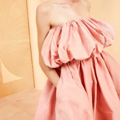 ULLA JOHNSON Vittoria Gown - Azalea -Cheap Style Qube Store ULLA JOHNSON VITTORIA GOWN AZALEA 03