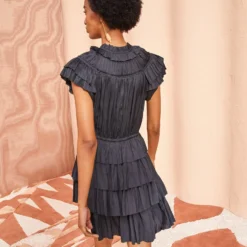 ULLA JOHNSON Vesna Dress - Noir 8 ULLA JOHNSON Vesna Dress - Noir -Cheap Style Qube Store ULLA JOHNSON Vesna Dress NOIR 04