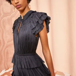 ULLA JOHNSON Vesna Dress - Noir 9 ULLA JOHNSON Vesna Dress - Noir -Cheap Style Qube Store ULLA JOHNSON Vesna Dress NOIR 05