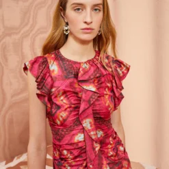 ULLA JOHNSON Vida Top - Wild Rose